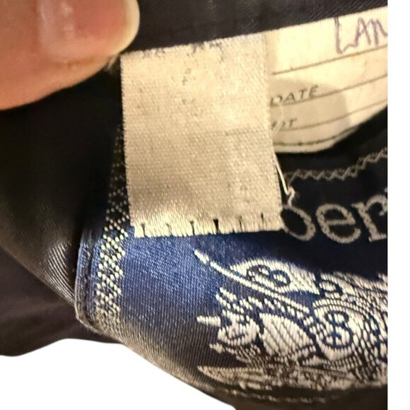 BURBERRY vintage double breasted blazer gold buttons size 44 long jacket suit - Picture 5 of 15